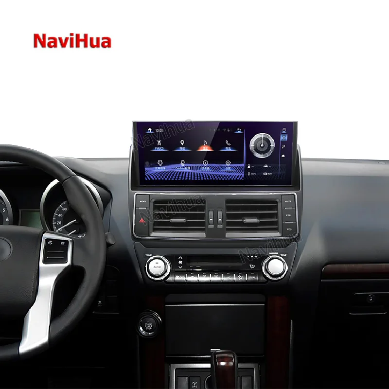NAVIHUA  Car Radio Reproductor De Coche Android  For Tesla  For Toyota Prado Upgrade Lexus Style 8 Core System Multimedia Video