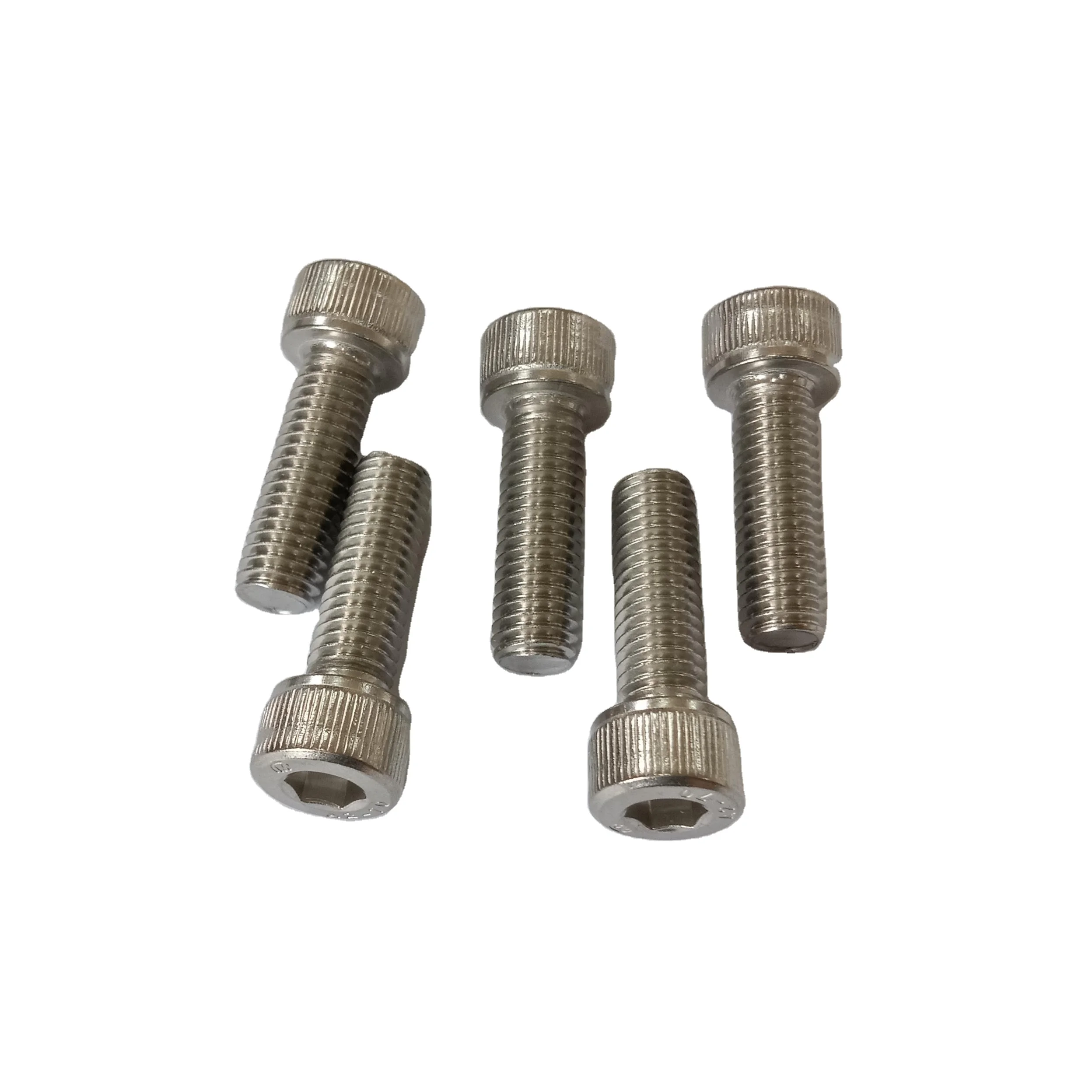 Metric Imperial Stainless Steel SS 304 316 316L A2 A4 Full Threaded Knurled Hex Socket Allen Key Bolt and Nuts