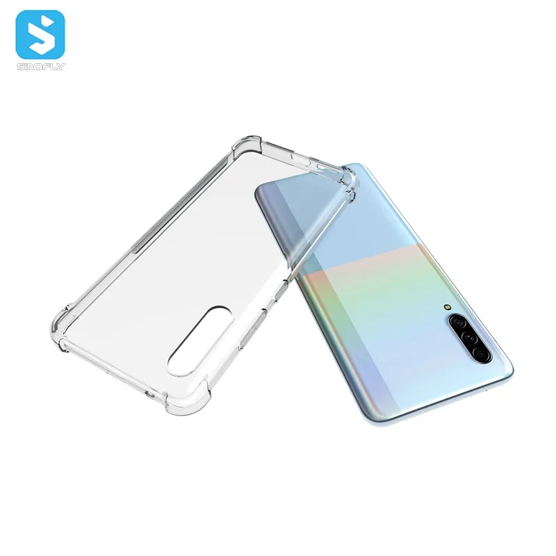 Мягкий ТПУ чехол для телефона прозрачный силиконовый Samsung A90 5G бронированный сотового