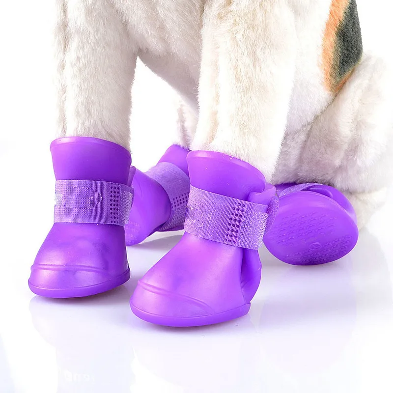 Outdoor Waterproof rubber pet shoes