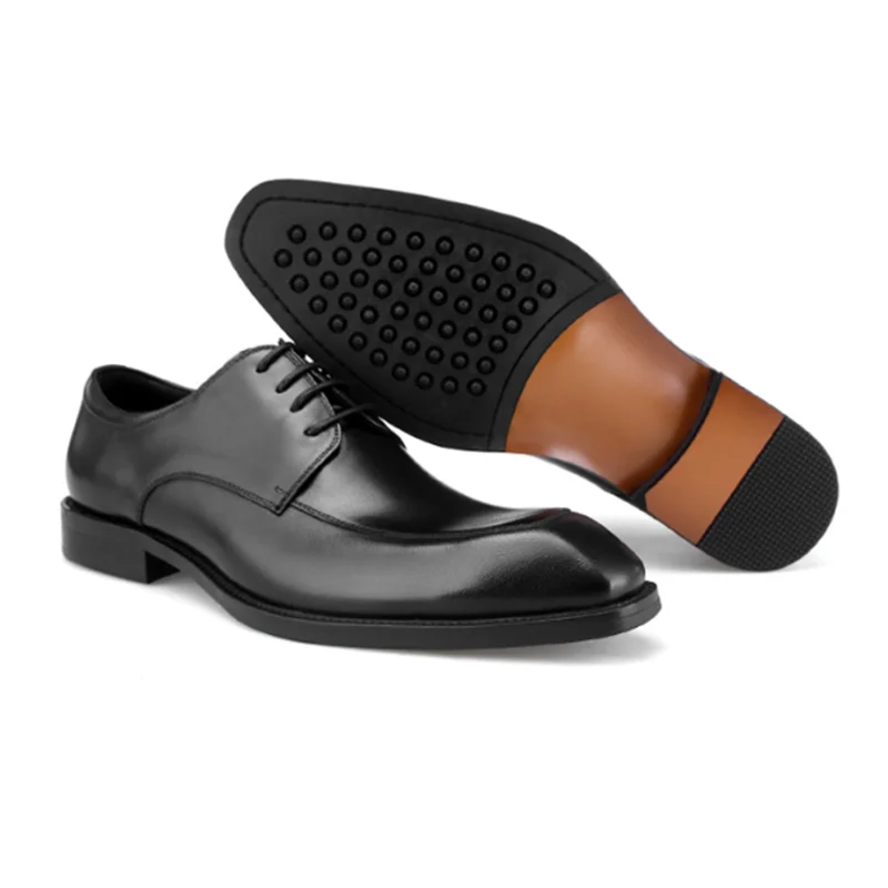 Lace Up Dress Shoes Men Genuine Leather Black Shoes High Quality China Office & Career Eur 38-46# Black Brown Low Heel Solid