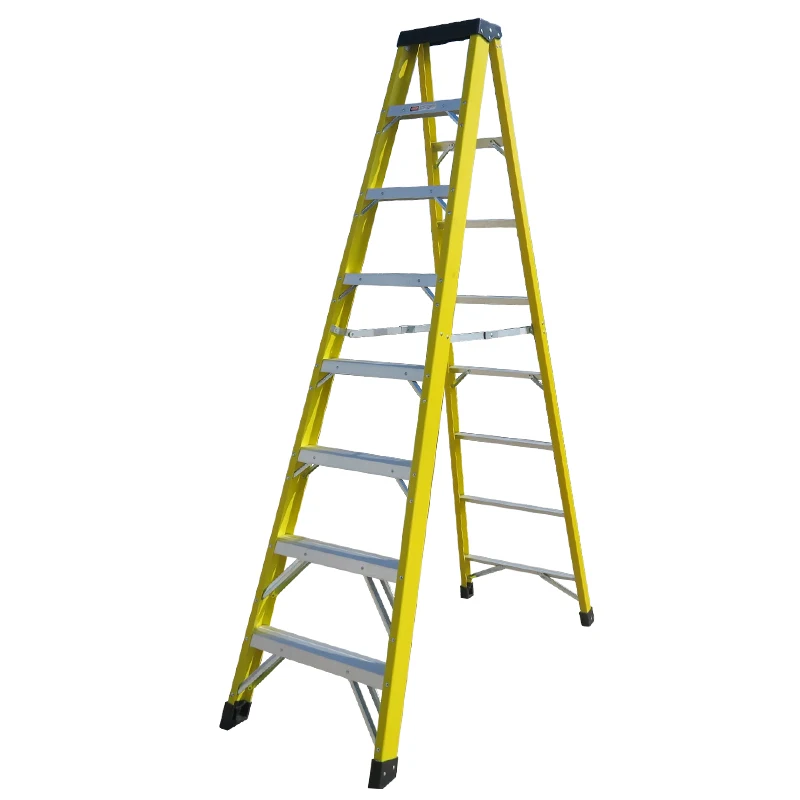 High strength a type fiberglass insulated step ladder