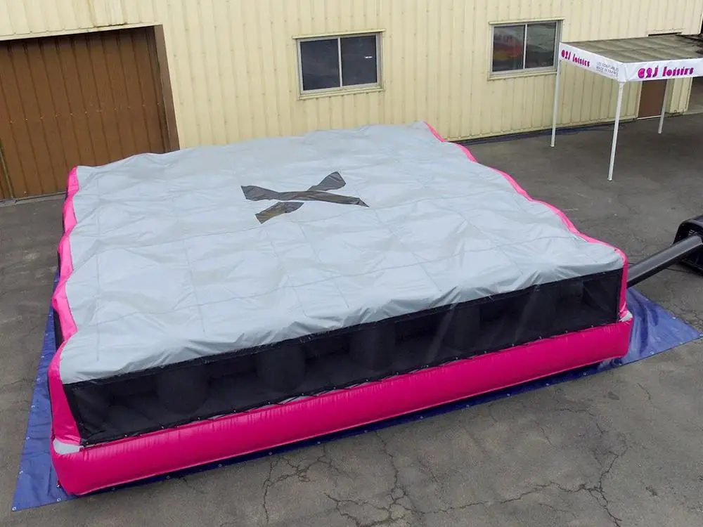 
Quality Assurance exciting outdoor sports games inflatable jump air bag stunt bike jump air bag for skiing 