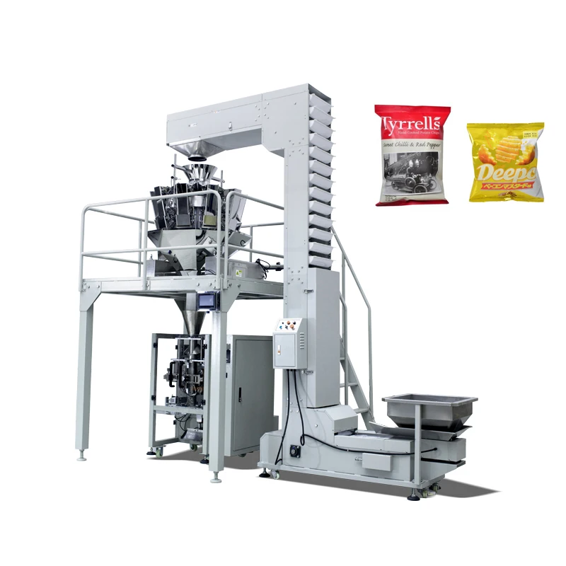 
Automatic weighing Popular factory price chips packaging bags machine chip pouch packing machine 