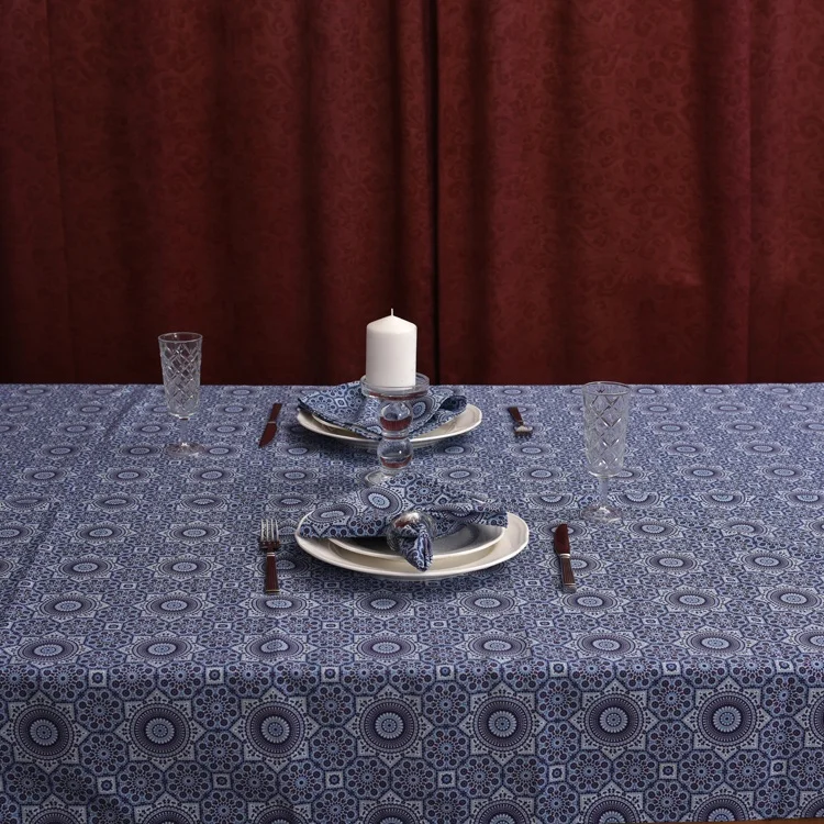 Factory wholesale 4 pieces of fabric kitchen high quality printing French Linen spinning polyester napkin