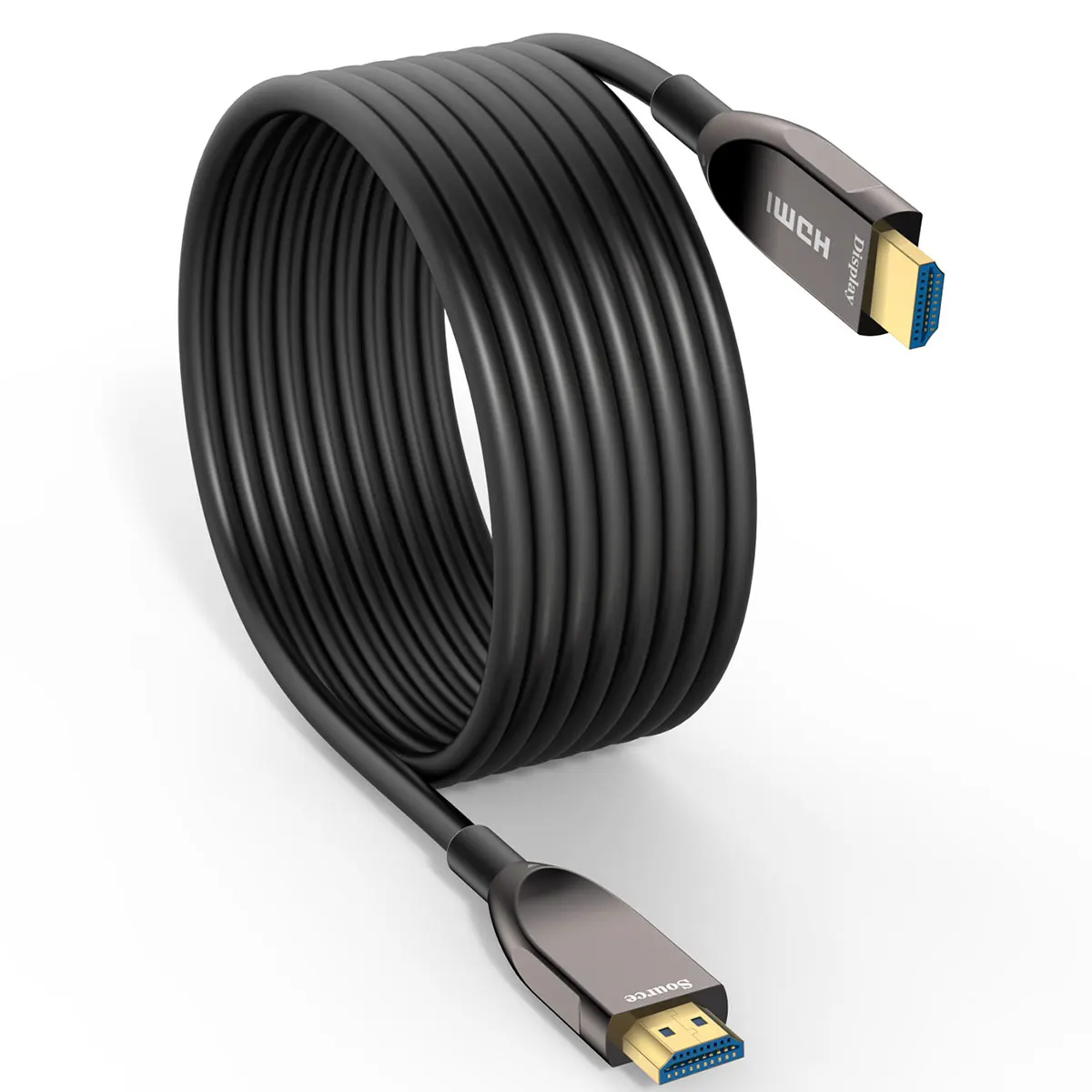 2021 Optical Fiber HDMI Cable 2.0 4K 60Hz Support ARC 3D HDR 18Gbps HDMI Male to Male For HD TV Projector Monitor 10M 15M 20M