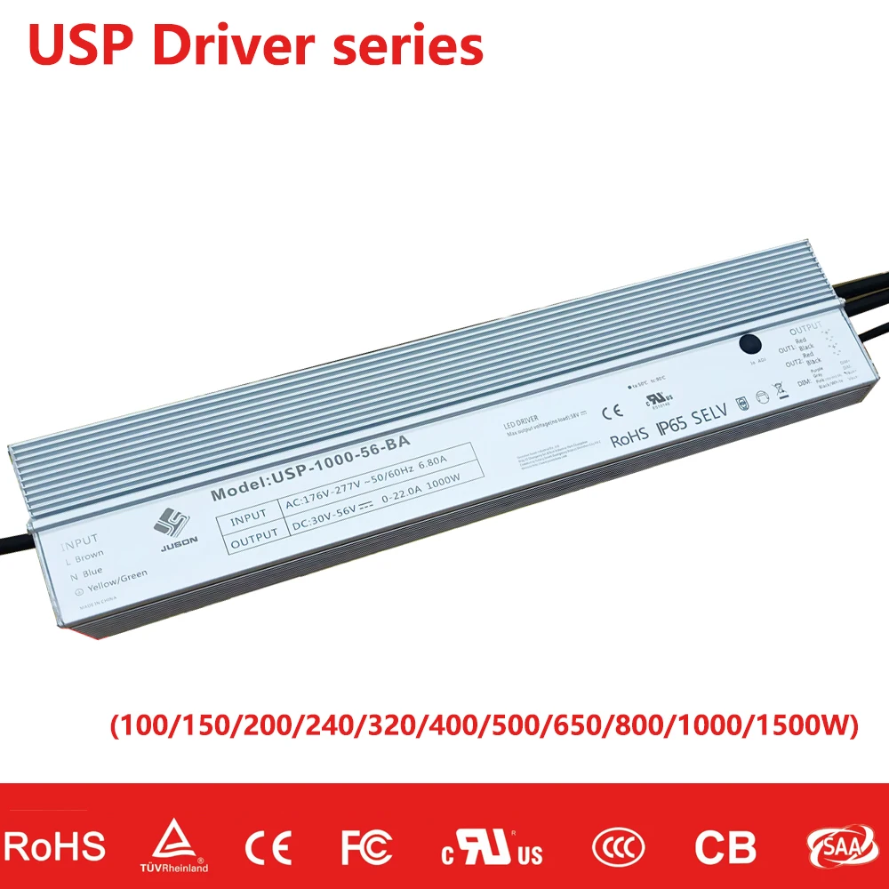 Juson 27-56V DC LED Power Supply transformer 100W 150W 300W 320W 400W 600W 800W 1000W 1500W Dimmable LED Driver for led lighting