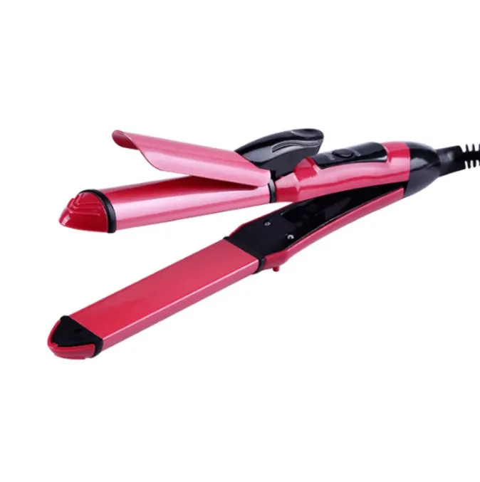 2 in 1 Beauty hair styling tools electric hair curler straightener comb magic hair salon