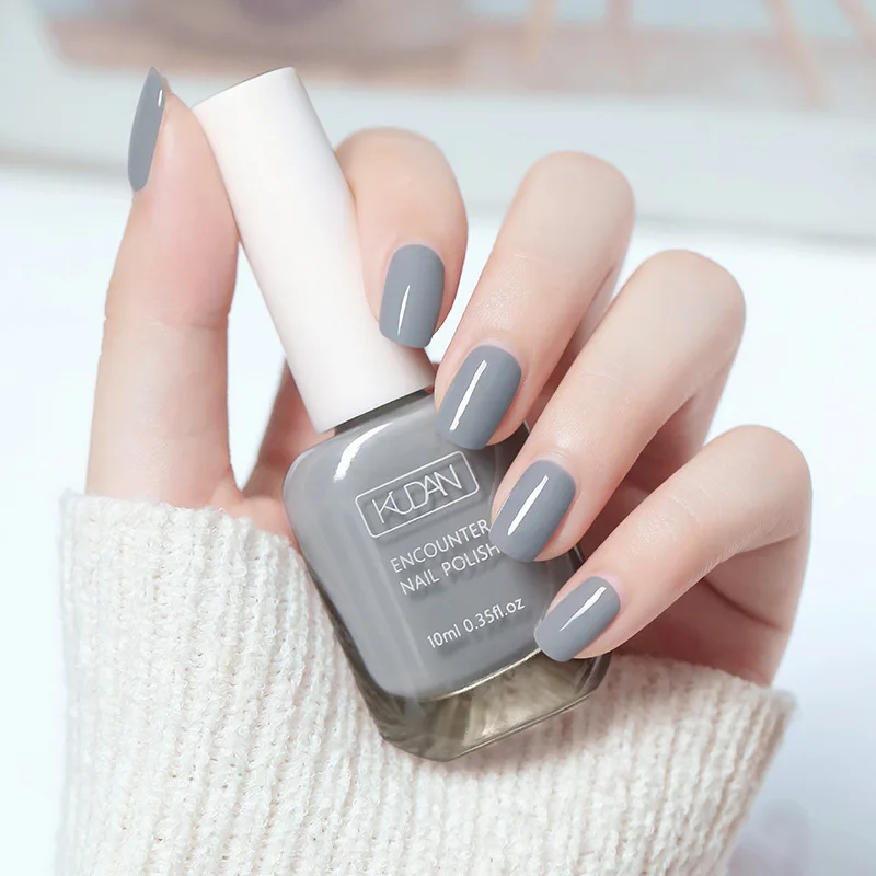 Water-Based Non Toxic Fast Air Dry Not Peelable Normal Vegan clear  falvored Nail Polish customized customer logo