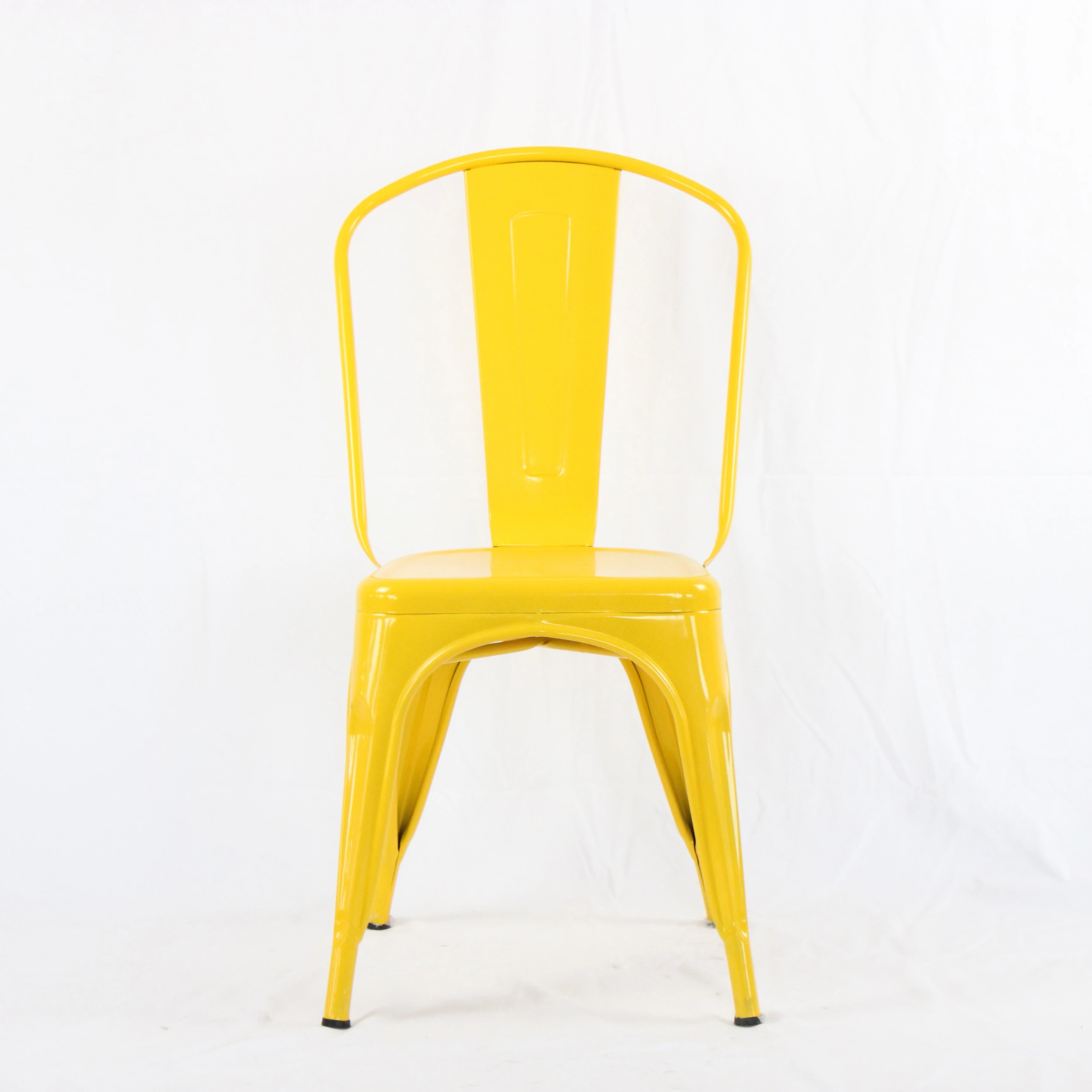best selling factory supply Sillas Iron cafe dining chairs for Bistro Restaurant Cafe with colorful painting