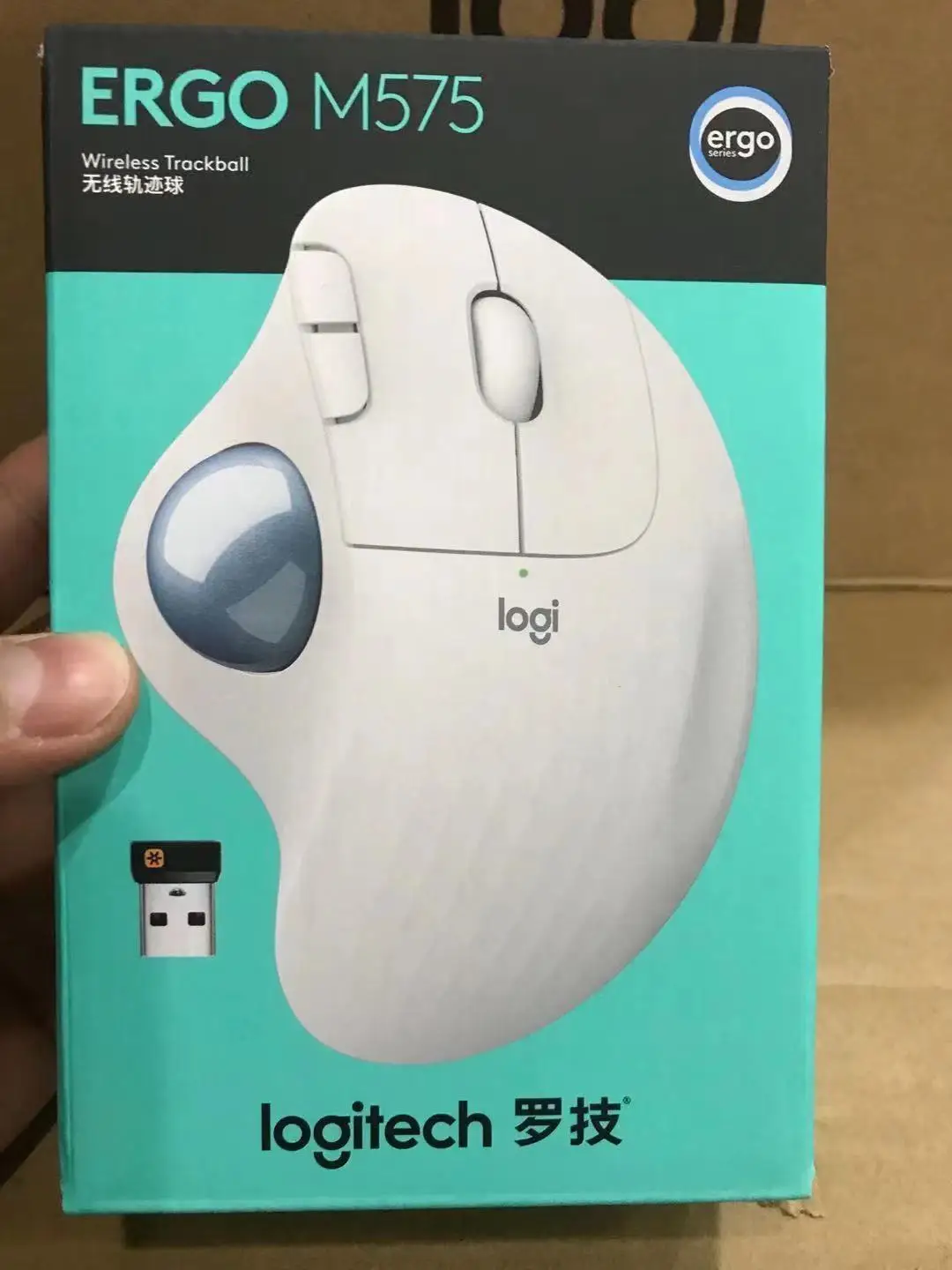  Logitech Эрго M575 беспроводной трекбол мышь 5 кнопок 2 4 ГГц мыши для офиса и рисунок компьютерные