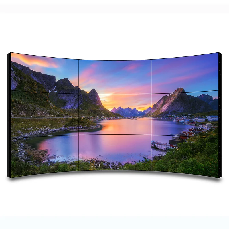 LCD Panel 2x2 3x3 indoor 55 inch seamless multi-screen tv wall panel mounted LCD splicing screen video wall