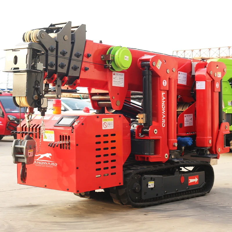 1 Ton 3 Ton 5 Ton 8 Ton Hydraulic Spider Crane Telescopic Boom Mini Folding Construction Crane