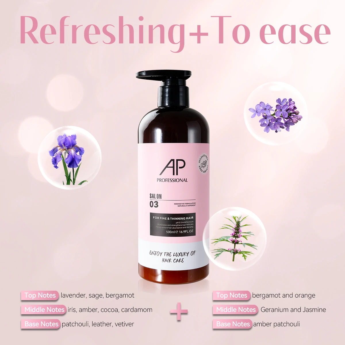 OEM Cosmetics Hair Care Products Anti Hair Loss Volumizing Hair Thickening Shampoo