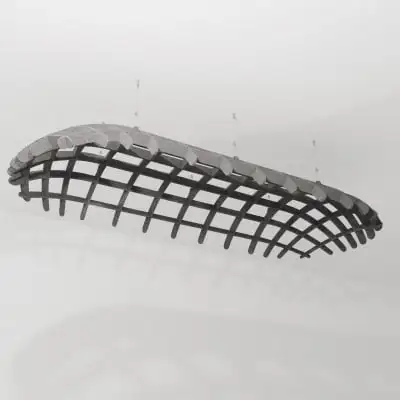 Decorative absoring insulation wave baffles felt polyester fiber soundproof wall curved pet ceiling acoustic panels