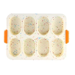 Mini Baguette Baking Tray Non-stick Silicone French Bread Pan Loaf Pan Bread Crisping Tray Muffin Trays for Cakes Breadstick