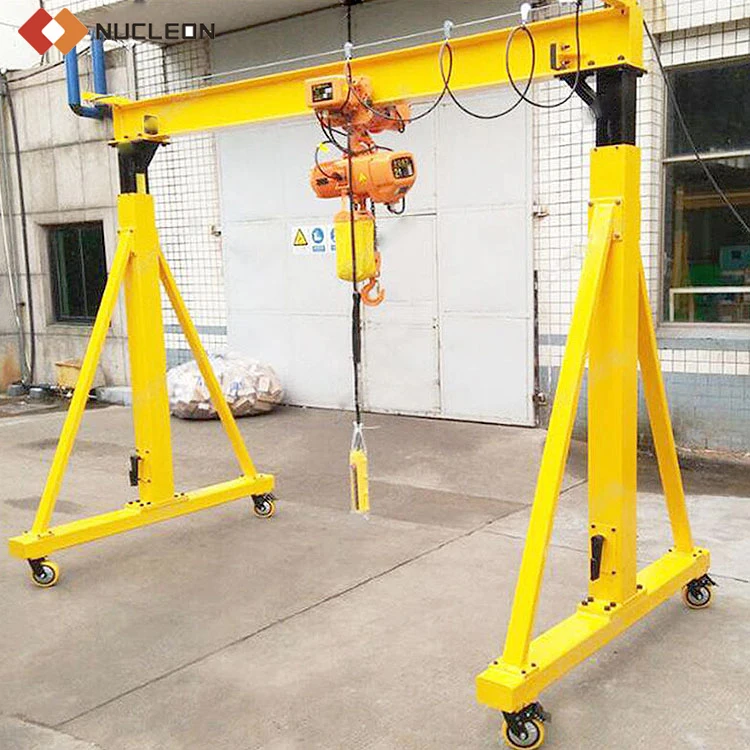 Workshop Using Single Beam Portable Small Mini Gantry Crane 2 Ton 3 Ton 8 Ton