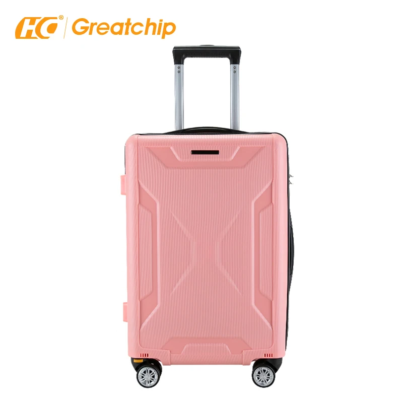 Trolley suitcase tsa luggage lock 3 pcs pp carry on hand hardshell luggage set