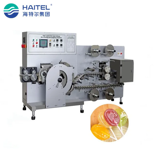 Automatic industrial lollipop candy packaging manufacturing machines production line