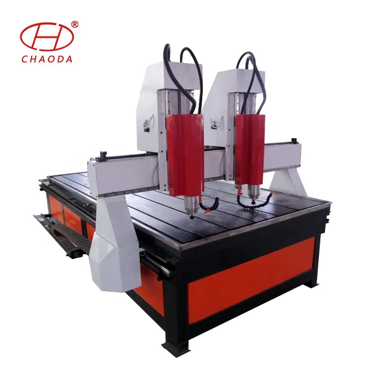Low cost JCS1325 1 head, 2 head, 3 head cnc stone milling engraving carving machine