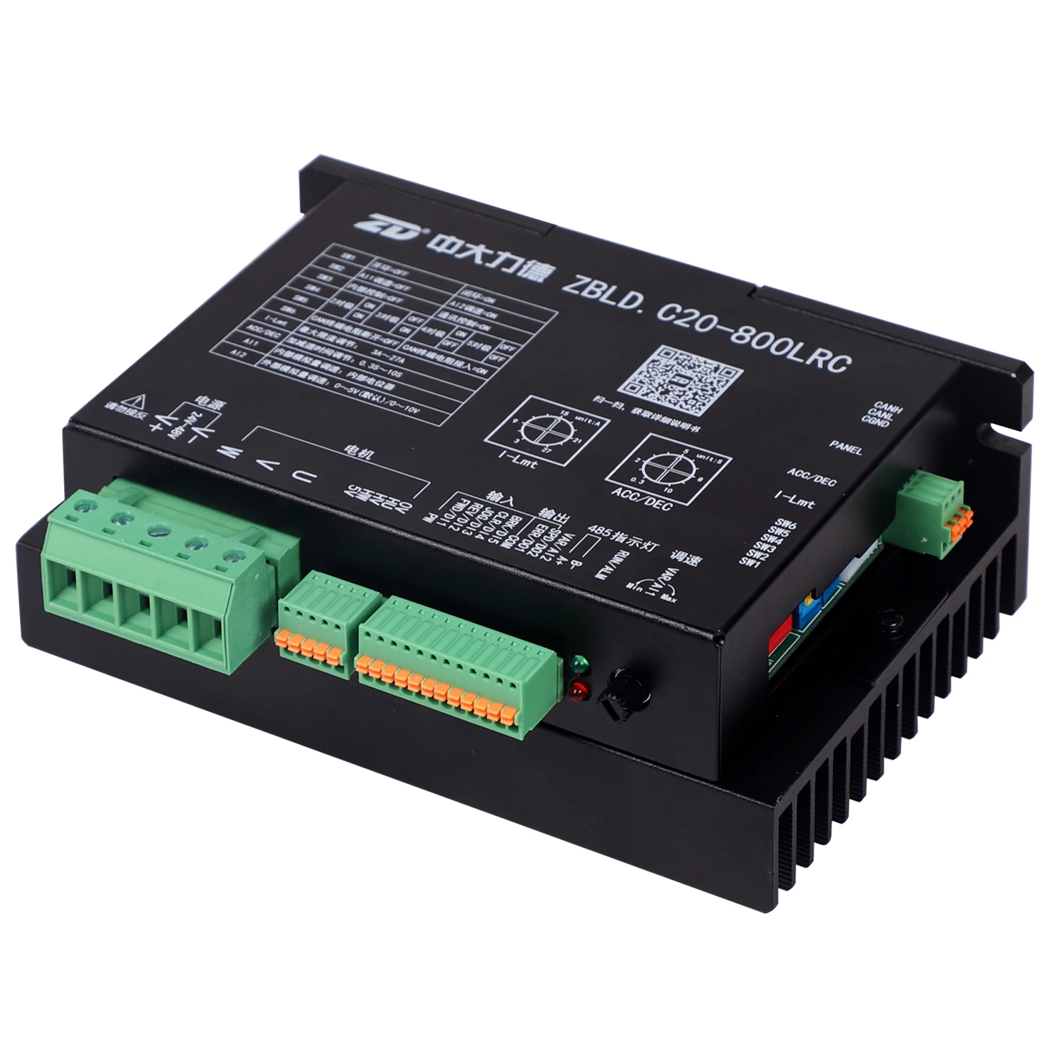ZD Leader Low Voltage 24V 36V 48V BLDC Controller Driver For 750W Brushless Motor