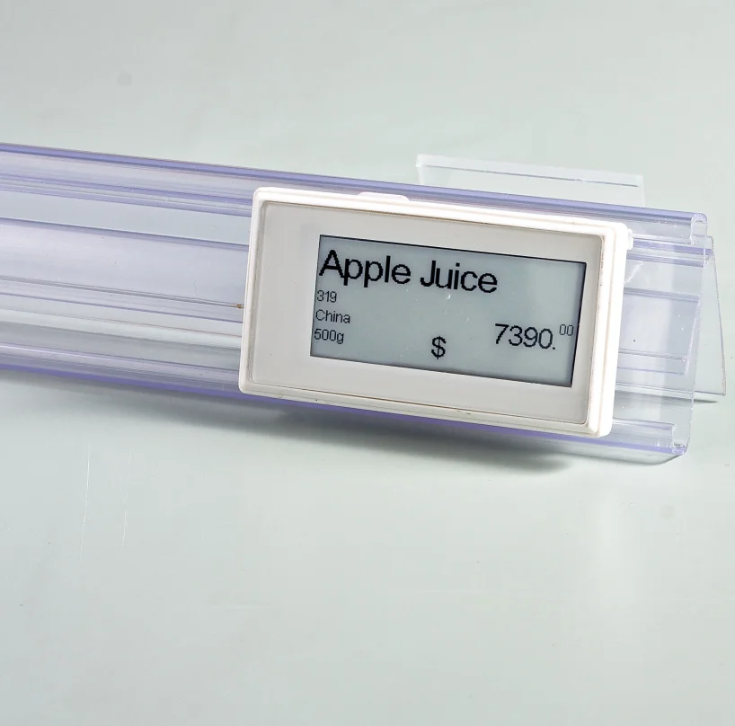 Plastic Electronic Shelf Talker Digital Price Tag Labels Holders for Supermarket PVC electronic shelf price holder rail for ESL