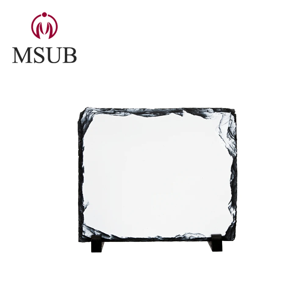 
2020 stone custom design Sublimation Photo Slate Rock Plaque decoration 