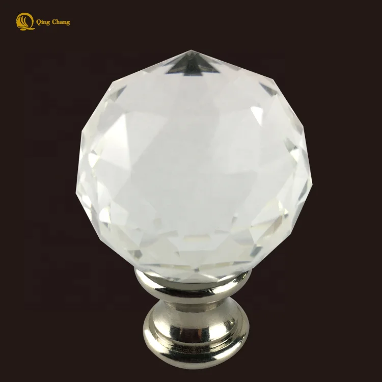 2020 New  Design Transparent Crystal Cutting Fan Lamp Table Lamp Pull Parts Hardware