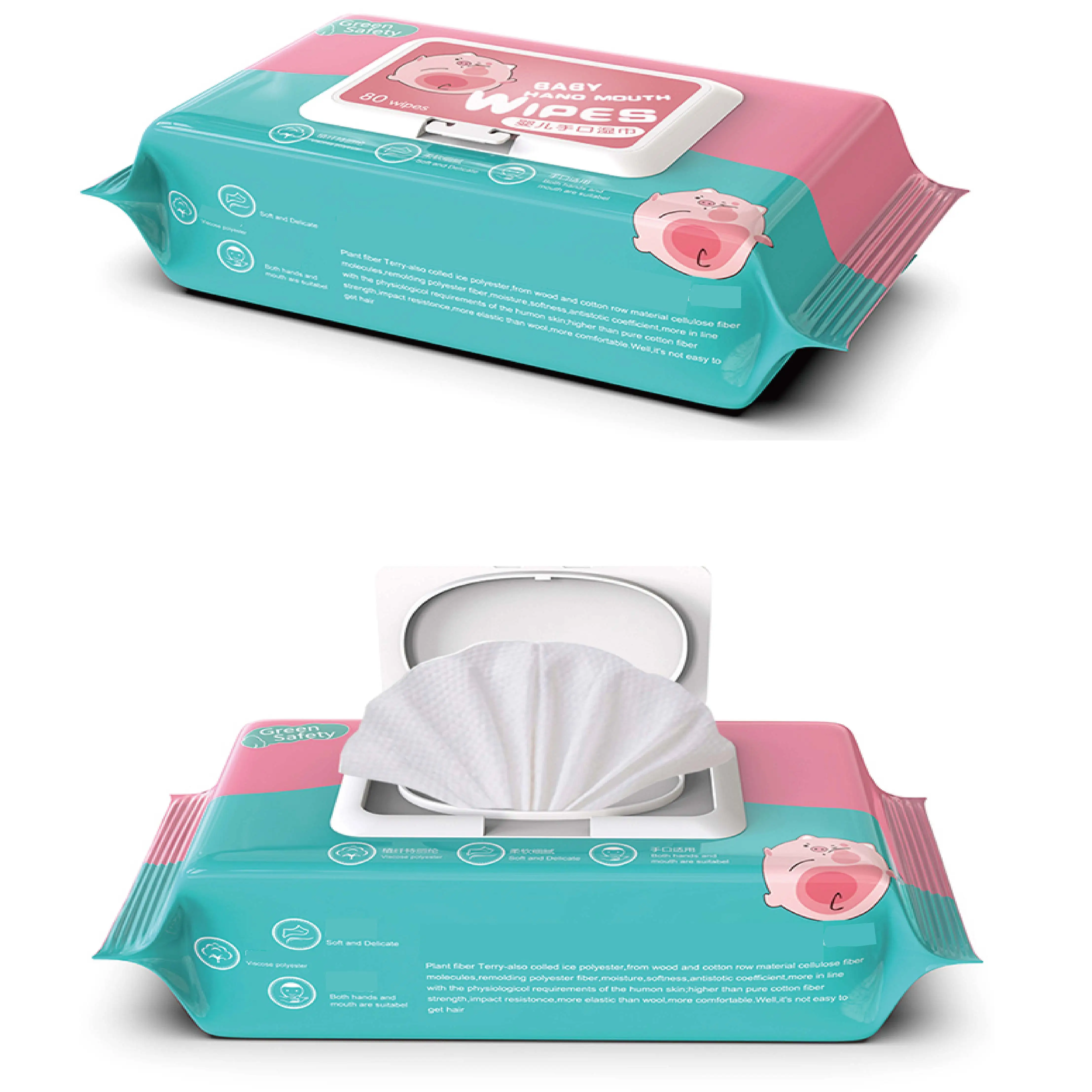 Ультрамягкие влажные салфетки для чистки, детские салфетки для рук и лица