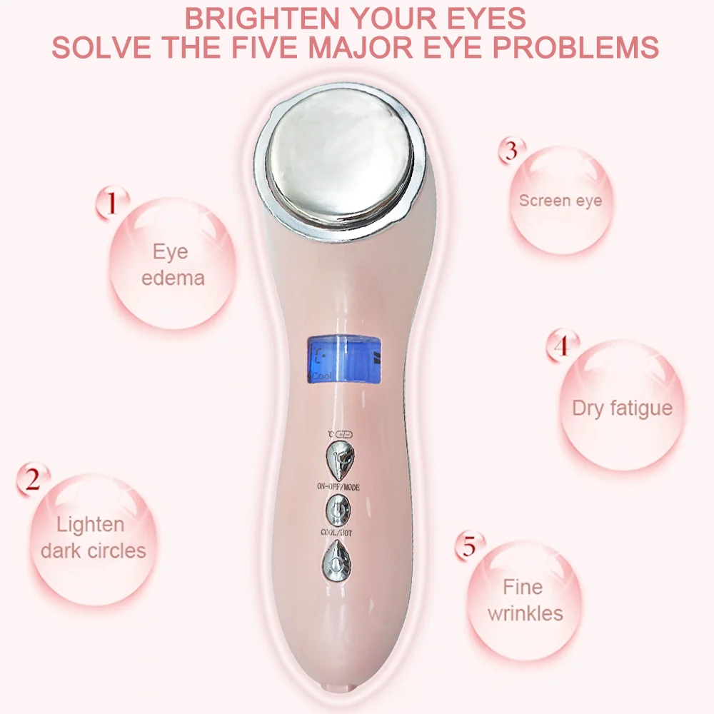 KMD Beauty Products Handheld Hot Cold Facial Hammer Multifunctional Wrinkle Removal Skin Care Ice Cooling Facial Massager