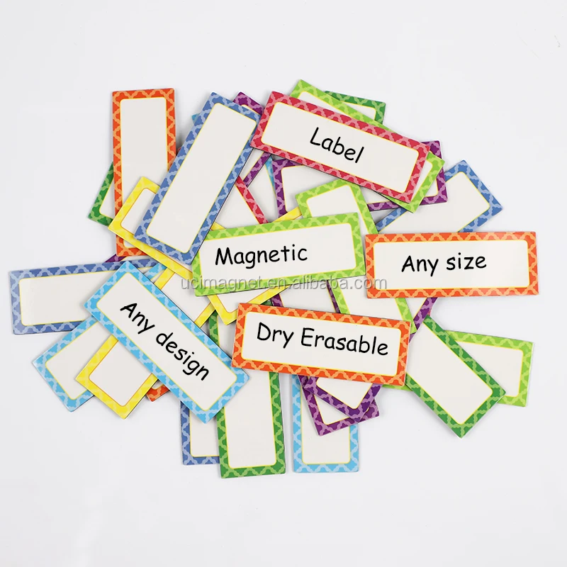 Магнитная стираемая этикетка OEM для склада и фабрики офиса дома магнитная визуальная перезаписываемая