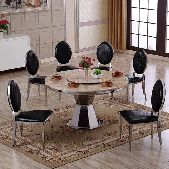 Philippines Furniture Modern Stainless Steel Dining Table For Chairs For Dining Room