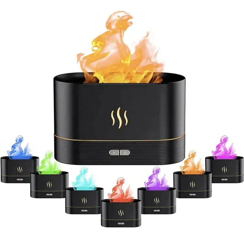 Beeman 3d Flame Air Diffuser Flame Humidifier Usb Desktop Candle Light Aroma Diffuser With Night Light Aroma Diffuser