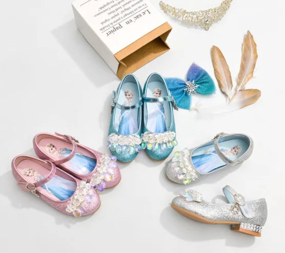 Оптовая продажа, кожаные школьные туфли, детская обувь с блестками, детская обувь для девочек