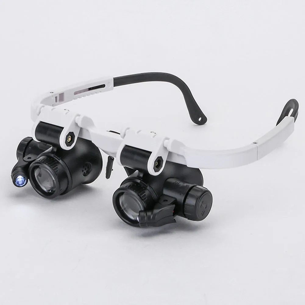 
Telescopic magnifier watch repair binocular glasses magnifier measurement durable lens tool head-mounted repair magnifier 