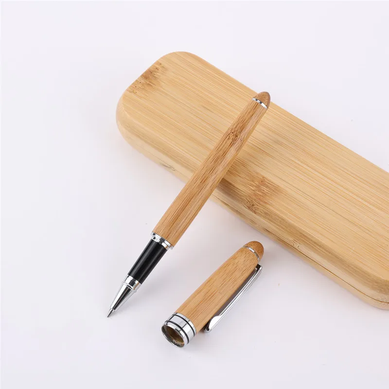 Eco-friendly Unique Gift Craft Office School Stationery Handicraft Handmade Bamboo Wooden Pencil Pen Cases