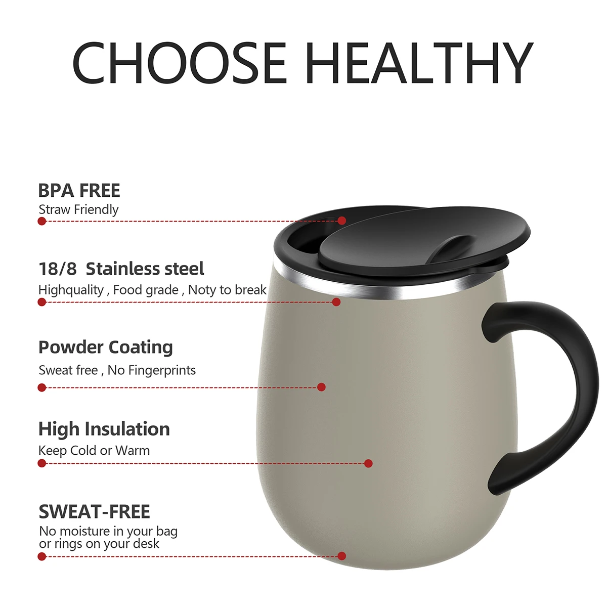 PRO grade stainless steel thermos coffee mug sublimation tumbler 11oz 16oz