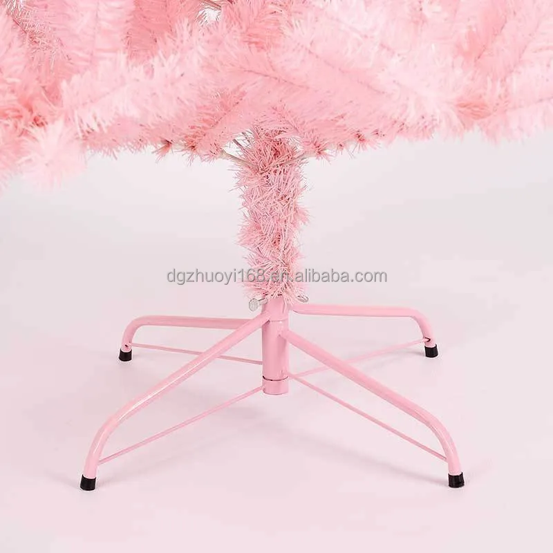 Home Decor Pink Christmas Tree for Holiday Indoor 3ft to 7ft Customized PVC Item Outdoor