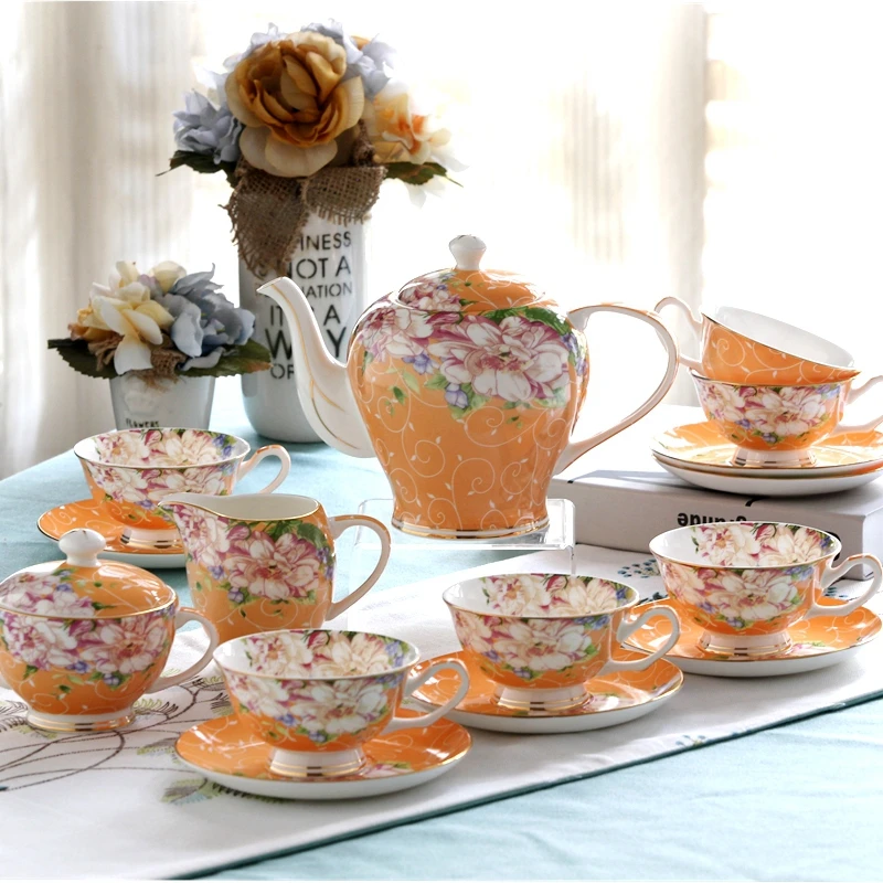 Tableware sets ceramic plate homeware gold plated dinnerware set