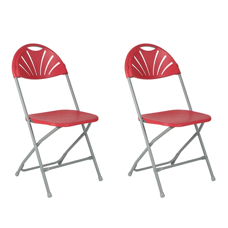 Wholesale Factory supply metal frame for various colors banquet/party/event resin folding chair