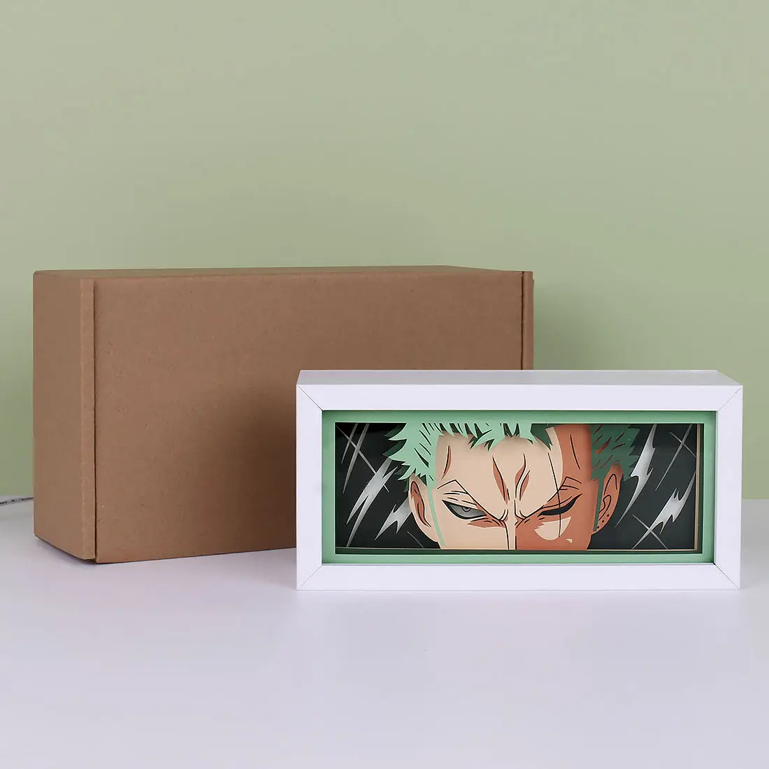 2023 Hot Selling Anime 3D Paper Cut Light Box Creative Plastic Picture Frame Led Night Lights