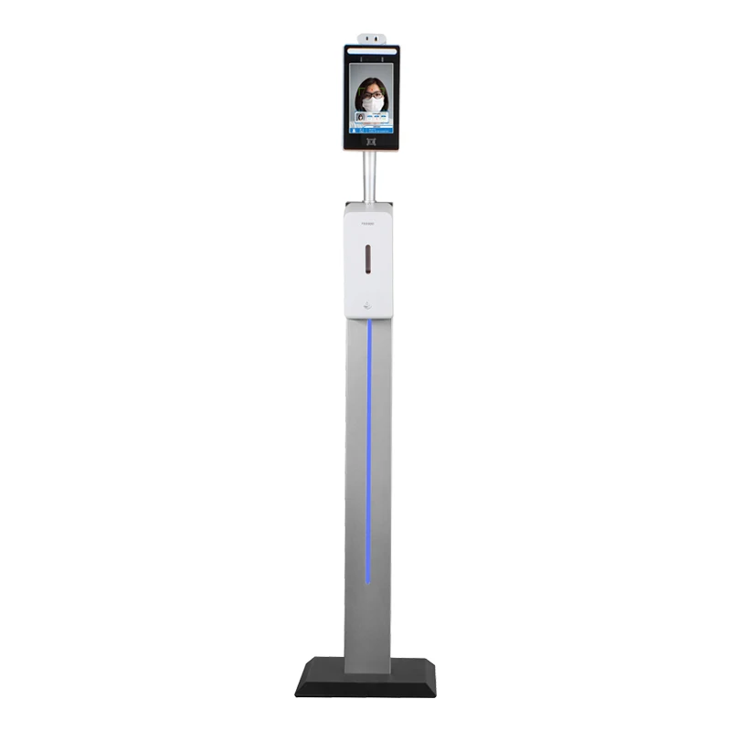 3D Camera Face Recognition Screening Time Attendance System  with Thermal Scanner Hand Sanitizer Temperature Kiosk (1600084926702)