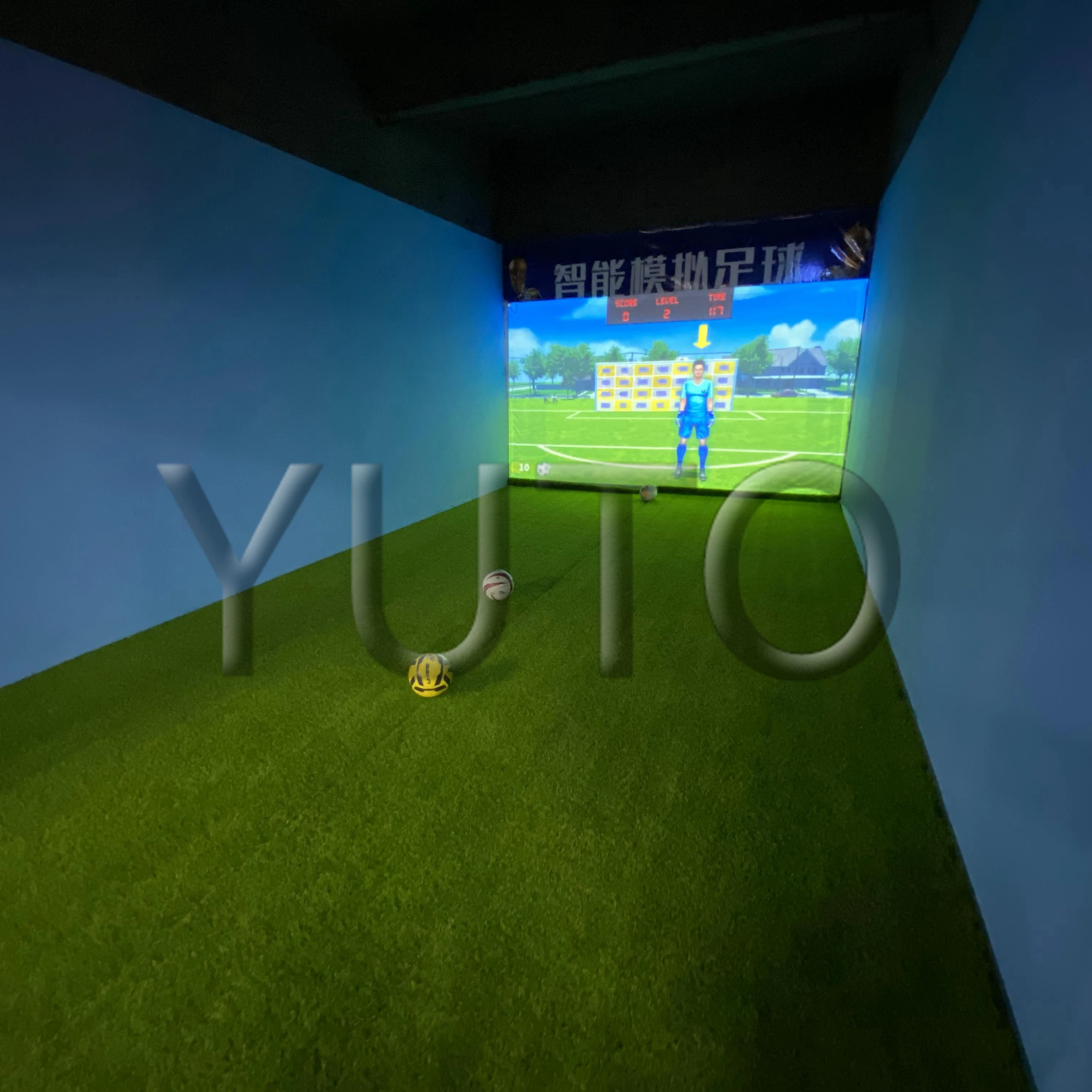 Manufacturers Direct Sales of Indoor AR Somatosensory Interactive Projection Football Wall Penalty Shooting Customize