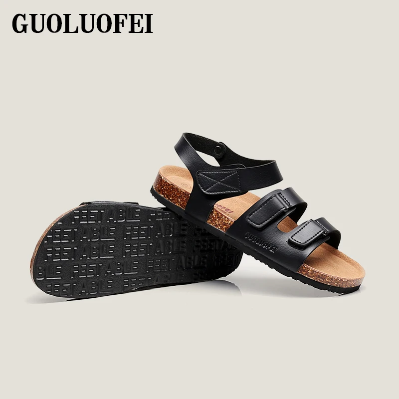 Latest Fancy Comfortable Custom Oem Men Summer Flat Cork Sandals