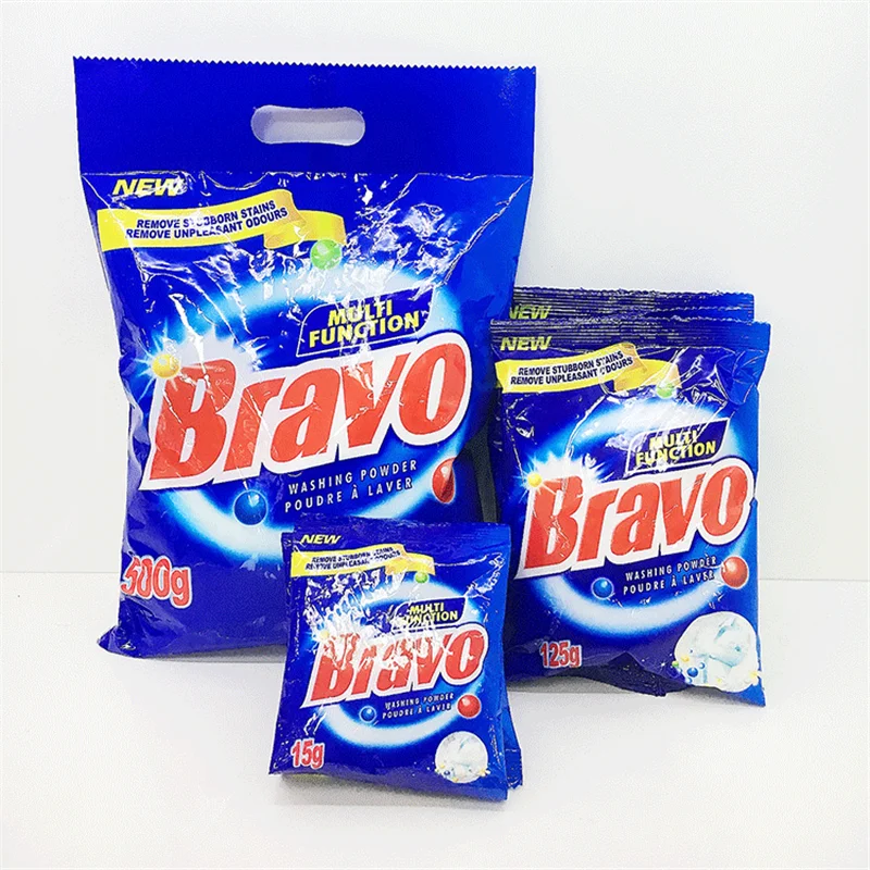 Bravo Wholesale Free Sample Household Powder Laundry Detergent Washing Powder Hand Wash Laundry Detergent Soap Powder