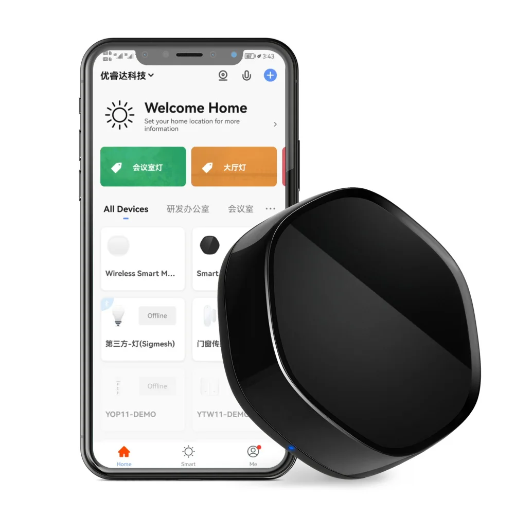 Tuya ZigBee Multi-Mode Gateway Hub Smart Home WiFi IR Wireless Remote Controller BLE Mesh Bridge for Alexa Google