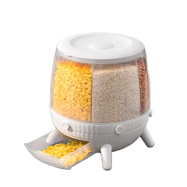 Xingyou Automatic 10kg kitchen multifunction food Sealed Moisture-proof Insect-proof Rice Bucket cereals multi grain dispenser