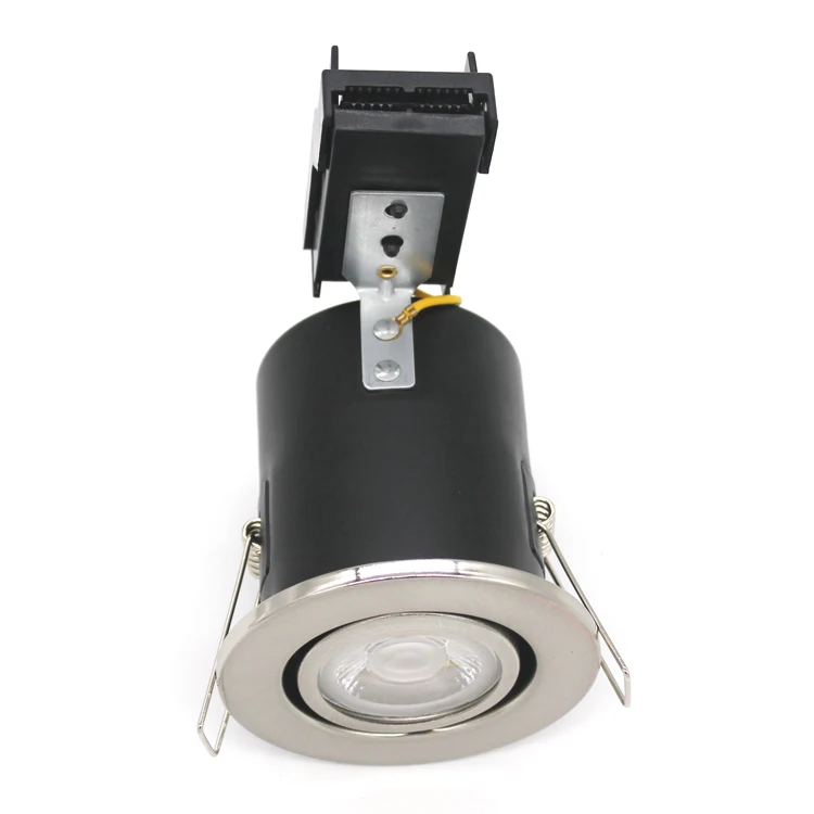 GU10 Fix / Tilt steel Fire Rated LED Recessed Downlight Ceiling Twist Lock Spot Lights