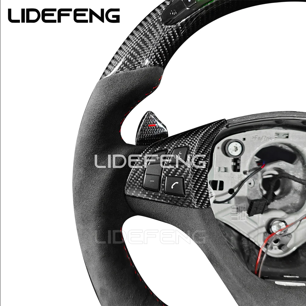 Top Quality Led Rpm Carbon Fiber Steering Wheel For Bmw Steering Wheel E70 E71 X5 2010-2013 X6 2008-2014