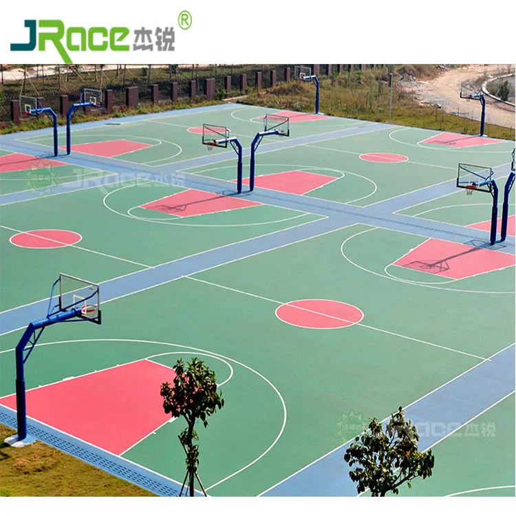 Anti-slip Floor Paint Basketball Court Rubber Flooring For School Sports Hall Floor